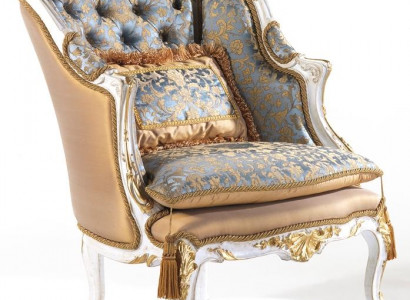 Zetel Bibliotheek Leesstoel Oorfauteuil Bank Bekleding Italiaanse meubels Luxe