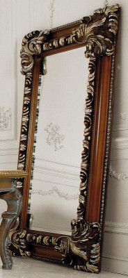Klassieke designspiegel Italiaanse wandspiegel Houten staande wandspiegel Nieuw