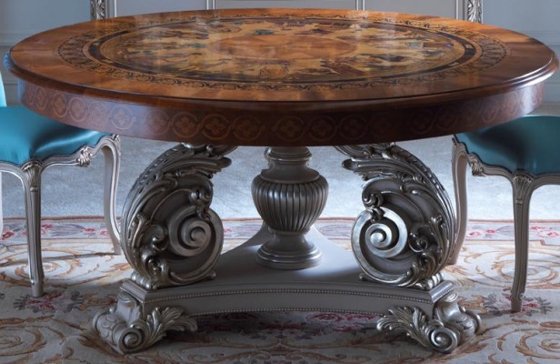 Ronde eettafel Eetkamermeubels Italiaanse tafels Massief houten tafel Inrichting