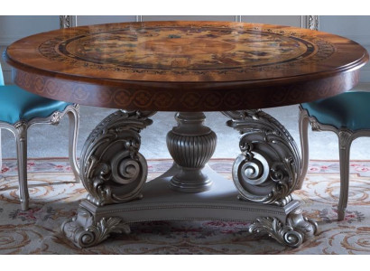 Ronde eettafel Eetkamermeubels Italiaanse tafels Massief houten tafel Inrichting