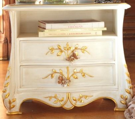 Klassieke nachtkastje massief hout Italiaanse meubels inrichting Tafel Nieuw