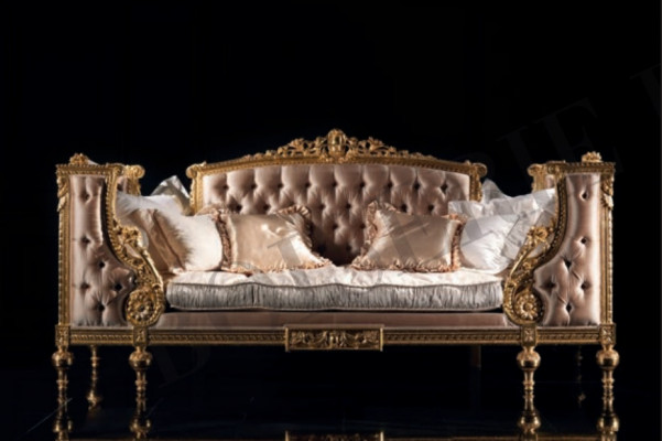 Sofa Driepersoons Bank Beklede Meubels Chesterfield Barok Rococo Antieke Stijl Nieuw