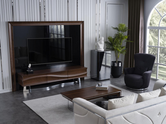 TV-meubel TV-kast woonkamer kasten lowboard standaard 220cm.