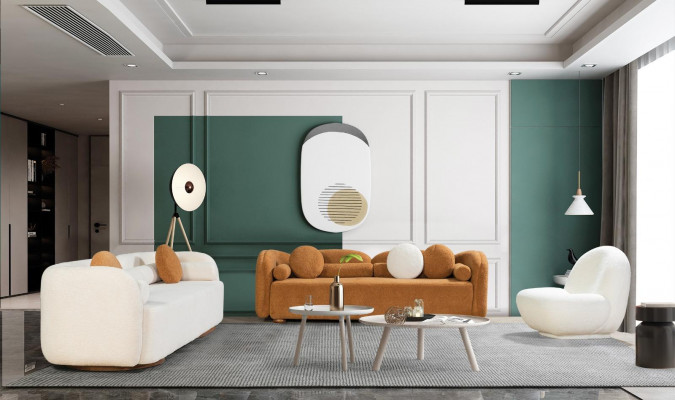 Ronde fauteuil TV-stoel Eénzitter Beklede zitmeubels Loungestoelen