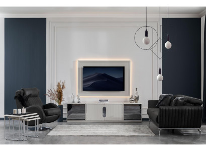 Woonkamer set bankstel 31 zitplaatsen tv-standaard luxe 4-delig  Woonkamerset bankstel met 31 zitplaatsen, luxe tv-standaard, 4-delig.