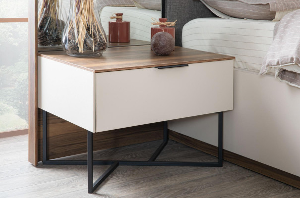 Nachtkastjes Wit Modern Ontwerp Meubels Luxe Elegant Mooi Slaapkamer