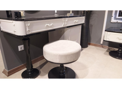 Woonkamerpoef Luxe Stijl Modern Design Meubilair Voetenbank Wit Stof
