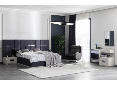 Slaapkamerset Bed 2x Nachtkast 5-delig Design Modern Luxe Compleet