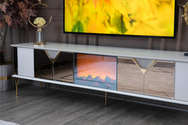 Woonkamer meubels Woonkast TV-standaard Wandplank Hout Wit Nieuw Modern