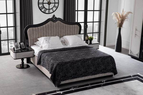 Slaapkamer set Kledingkast Bed 2 x Nachtkastje Compleet nieuw beige