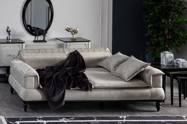 Chesterfield Luxe Bank Bank xxl grote banken Driepersoons Stof 3-Zits Bankstellen