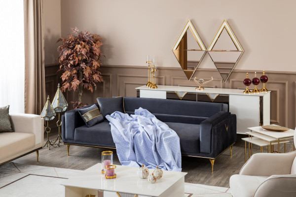 Sofa Bank Woonkamer Meubels Banken Bankstellen Driezitter 3 Zit Textiel Stof