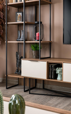 Woonkamer meubels TV standaard boekenkast 240cm hout woonwanden