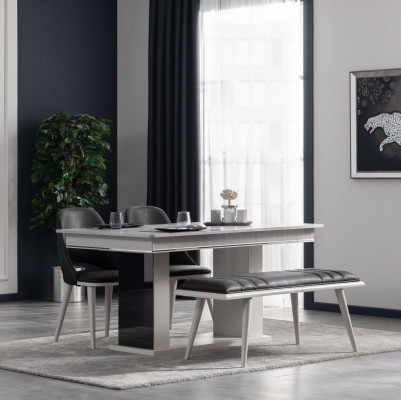 Eettafel Eetkamer Modern Woonkamer Ontwerp Hout met Metaal Luxe