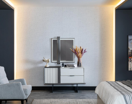 Design Slaapkamer Compleet Set Commode Spiegel 2-delige Set Houten Commodes.