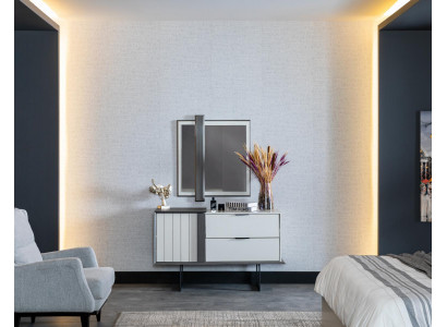 Design Slaapkamer Compleet Set Commode Spiegel 2-delige Set Houten Commodes.