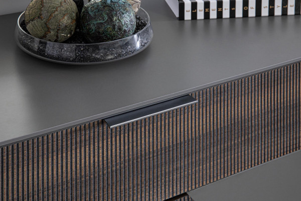 Make-uptafel Spiegel Slaapkamermeubel Ontwerp Set Nieuwe Set Grijs Hout