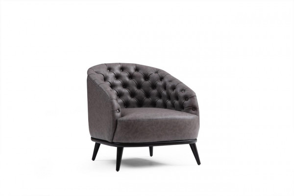 Luxe fauteuil Chesterfield eenzitter bank meubels lounge clubbank 1-zits
