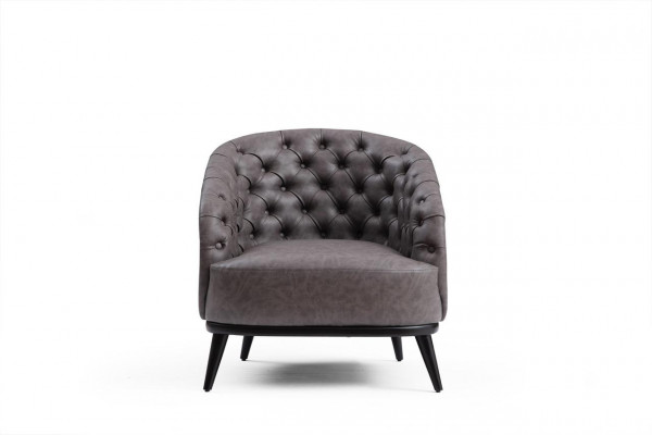 Luxe fauteuil Chesterfield eenzitter bank meubels lounge clubbank 1-zits