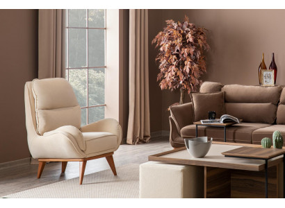Woonkamer fauteuil enkele zits design gestoffeerde meubels, nieuw modern wit.
