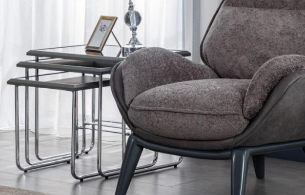 Bijzettafels Woonkamer Luxe Ontwerp Nieuw Modern Grijs Materiaal Hout