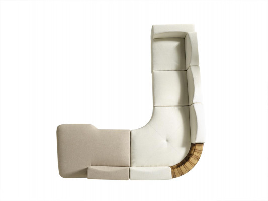 Hoekbank L-vorm Woonkamer Stijl Modern Bekleding Hout Textiel Hoekbank