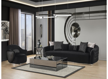 Bankstel Banken 4-Zits Luxe Salontafel Set 3 dlg Bankstel Set