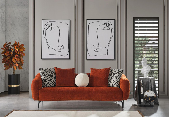 Bankstel 3-zits woonkamer Design Bankstellen Bekleding Design Modern Meubels Nieuw