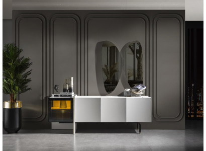 Moderne woonkamer dressoir spiegel hout meubels luxe stijl Modern 2-delig nieuw
