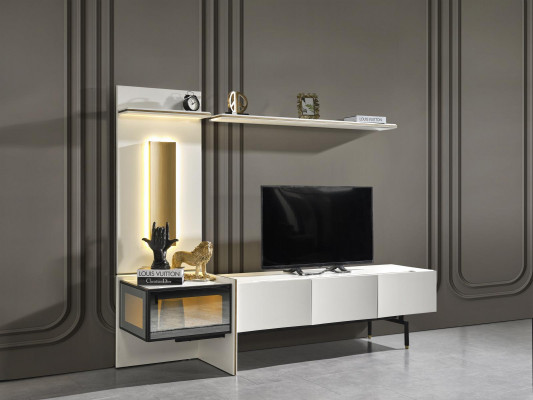 Woonkamer tv-standaard meubels rtv televisiemeubel stijl wit luxe hout  Translate to: Woonkamer tv-standaard meubels rtv televisiemeubel stijl wit luxe hout