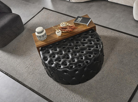 Woonkamer salontafel set kruk ontwerp luxe meubels 2-delig nieuw modern.