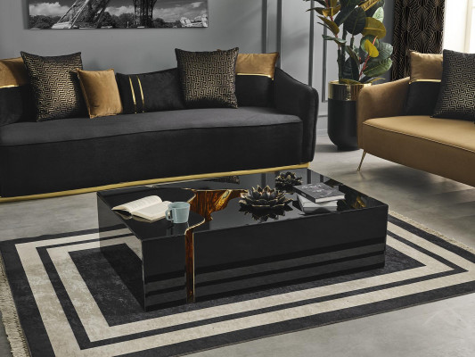 Salontafel Design Meubels Luxe nieuw zwart Modern Woonkamer Hout