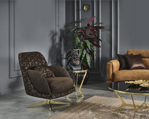 Woonkamer Fauteuil Ontwerp Bank Luxe Bekleding Meubels Eenpersoons meubels