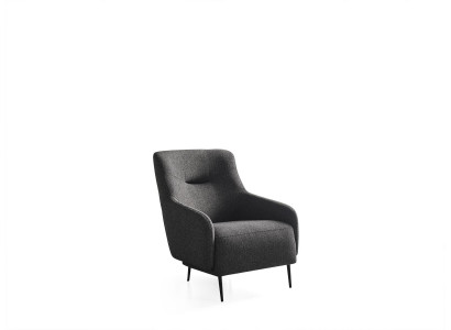 Woonkamer fauteuil Modern gestoffeerd ontwerp Textiel Nieuw grijs Luxe Lounge Club