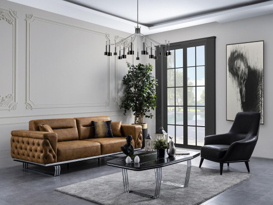 Woonkamer Oorfauteuil Stoel Ontwerp Zwarte Club Lounge Praktijk