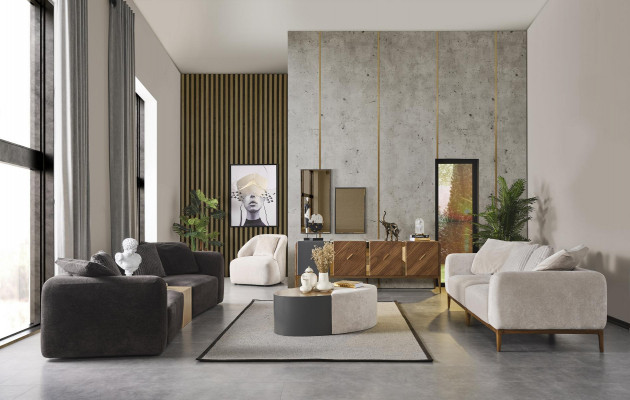 Fauteuil 1 zitplaats stof luxe woonkamer lounge club houten fauteuil eenpersoons