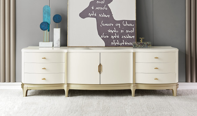 Sideboard Kastplank Plank Meubels Houten kast Wit Sideboard Dressoir
