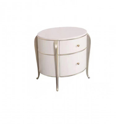 Ronde nachtkastje meubels houten luxe bijzettafel wit meubels nachtkastjes