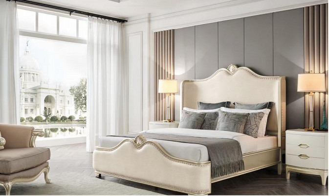 Luxe bed houten bedden bedframe wit tweepersoonsbed bed dubbele bedden.