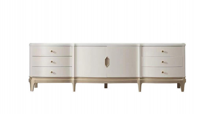Dressoirkast rtv woonkamer tv hout meubels wit lowboard luxe