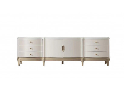 Dressoirkast rtv woonkamer tv hout meubels wit lowboard luxe