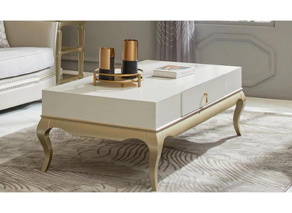 Salontafel Tafel Bijzettafel Woonkamertafel Hout Wit Houten tafel