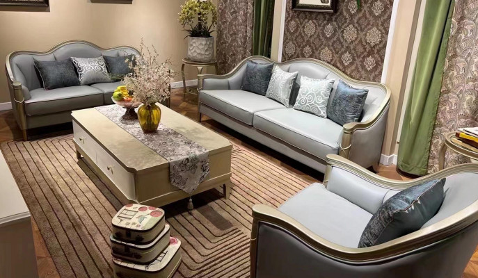 Sofaset 3+2+1 Zitplaatsen Set Design Bank Sofa Bekleding Bankstellen Hotel