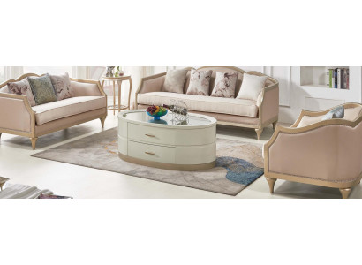 Roomijs salontafel Ovale woonkamertafel Glazen salontafels Meubels