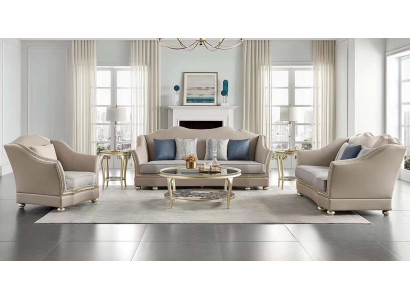 Sofa set 3+2+1 designbank banken zithoek set gestoffeerde bank