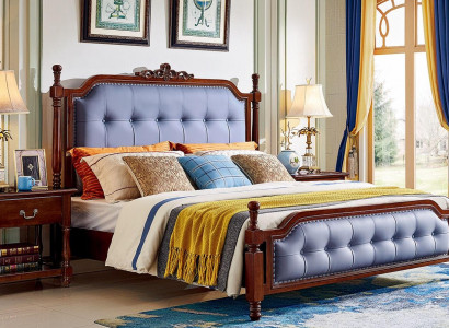 Bed Luxe Slaapkamer Tweepersoonsbed Hout Gestoffeerd Bedframe Chesterfield