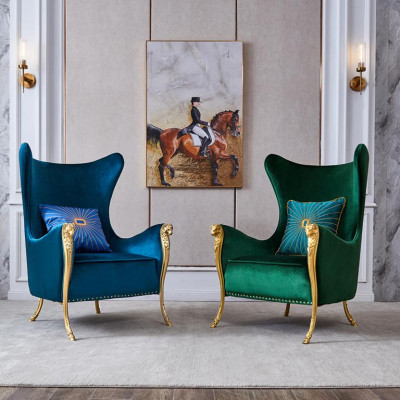 Luxe fauteuil bankstoel eenzitter meubilair hotel ontvangst inrichting kantoor