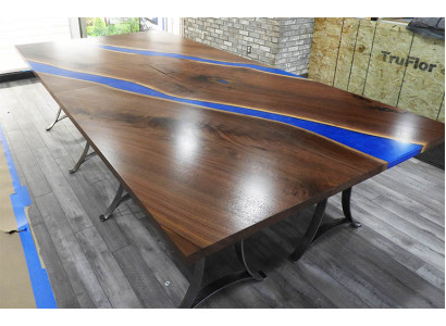 Houten tafel eetkamer epoxyhars meubels conferentietafel epoxyhars giet hars nieuw