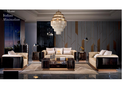 Exclusieve bankstel 3+2 zits set Design gestoffeerde banken Decor bankstellen Leren bankstel set