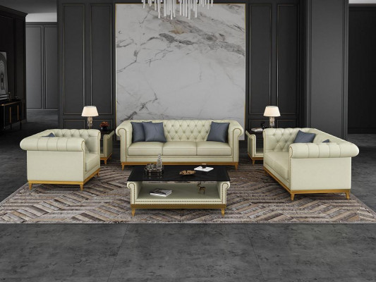 Chesterfield bankstel bank bekleding meubelset 3+2+1 leren bankstel 3 delig  Chesterfield bankstel bankbekleding meubelset 3+2+1 leren bankstel 3-delig